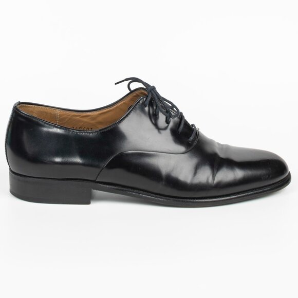 Mario Bruni Italian Men\'s Leather Lace Up Oxfords Shoes Black sz 8.5 main image 12